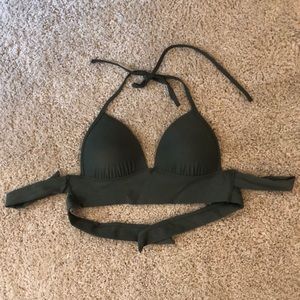 Aerie olive swimsuit top